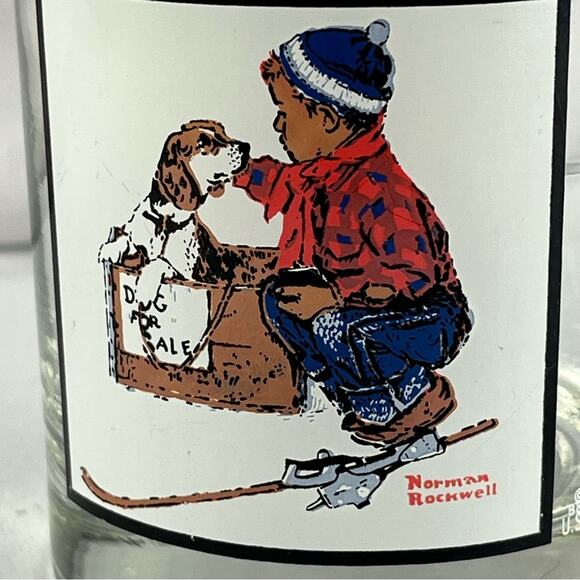 Normal Rockwell Vintage Pepsi Arby's Memorabilia Glass Winter Scene - Picture 2 of 5